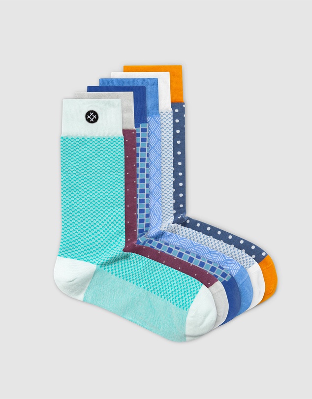 Sockdaily - Avalanche 6 Pack Crew Socks