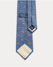 Polo Ralph Lauren - Dog-Print Wool Challis Tie