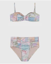 Aqua Blu Kids - Brindle Bandeau Bikini Set - Teens