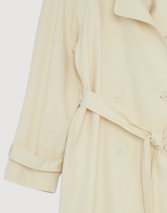 Revibe - Repaired Minima Esenciales Isra Cotton Twill Trench Coat - AU 6