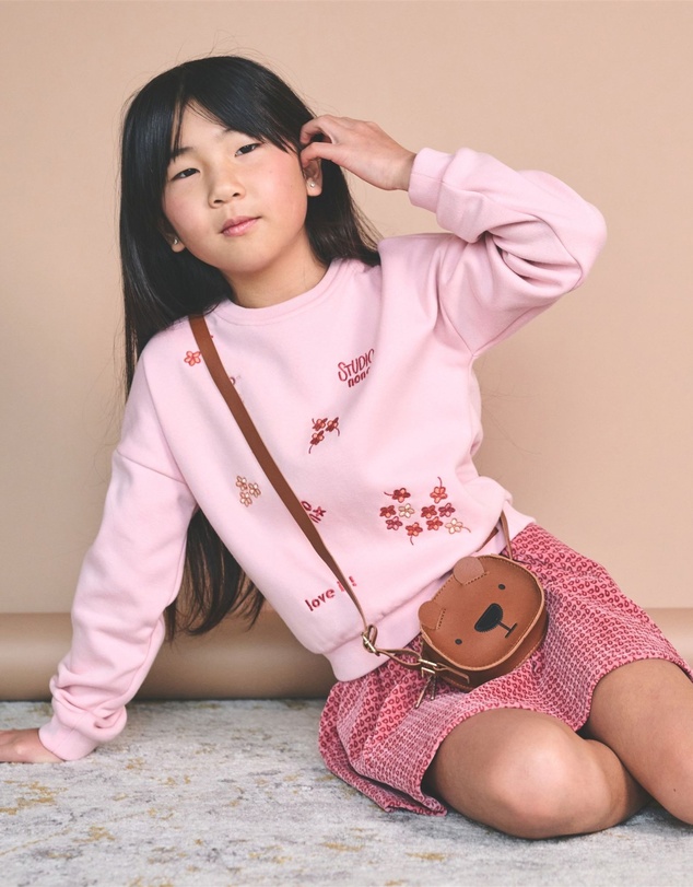 NONO - Nacey Flared Velvet AOP Skirt - Kids-Teens