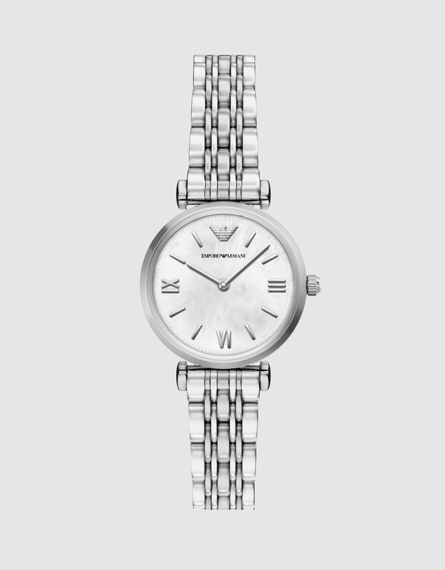 Emporio Armani - Silver Tone Analogue Watch