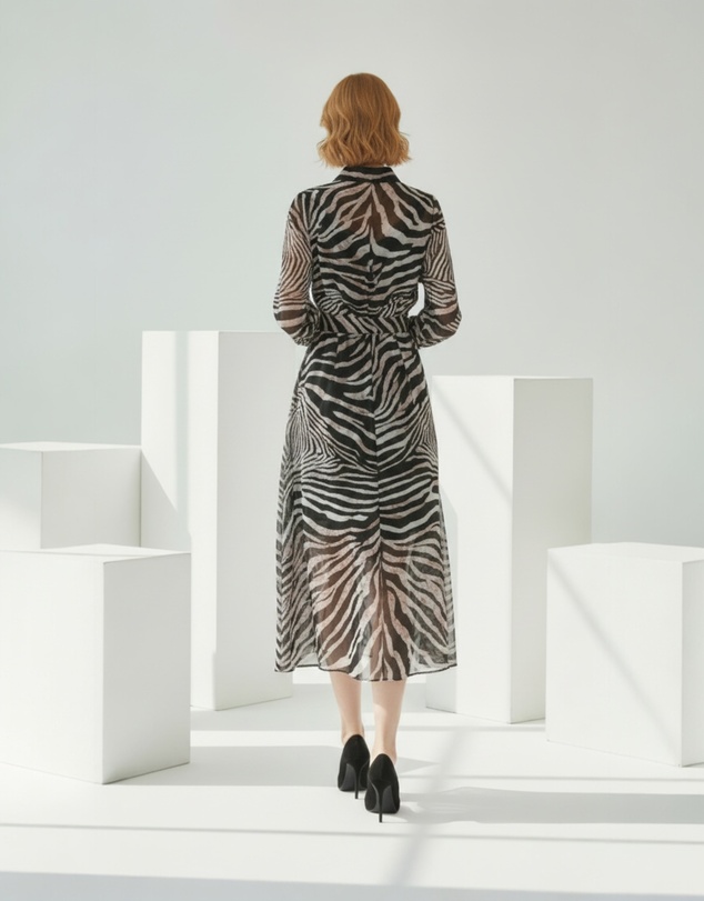 Mossée - Mia Leopard Sheer Dress