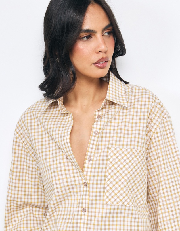 AERE - Laura Relaxed Check Shirt