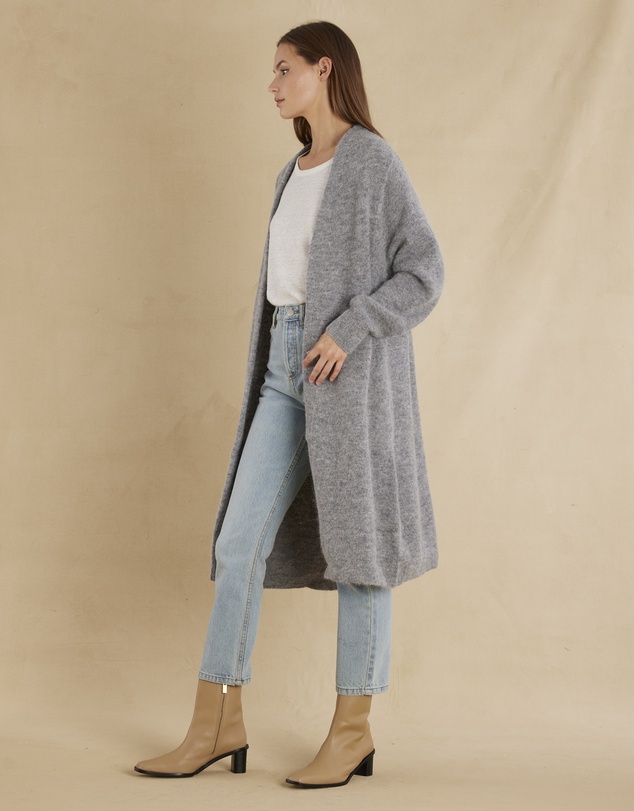 Amelius - Thea Long Alpaca Cardigan