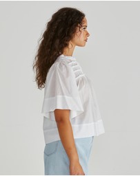 Sass - Pammi Ruffle Yoke Blouse