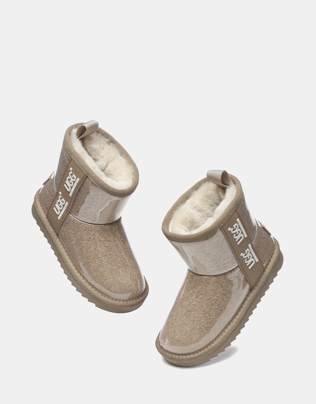 EVERAU - Australian Shepherd Ugg Kids Coated Classic Sheepskin Upper UGG Boots