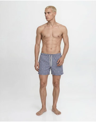 Jack & Jones - Jpstmaui Breeze Mini Stripe Swim Shorts