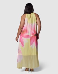 Pink Dusk by Curve Project - Savage Heat Maxi Dress