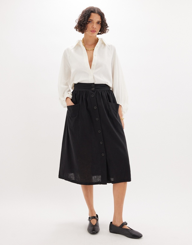 Amelius - Fantine Buttoned Skirt