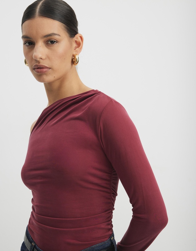 AERE - Hazel Cupro Off Shoulder Top