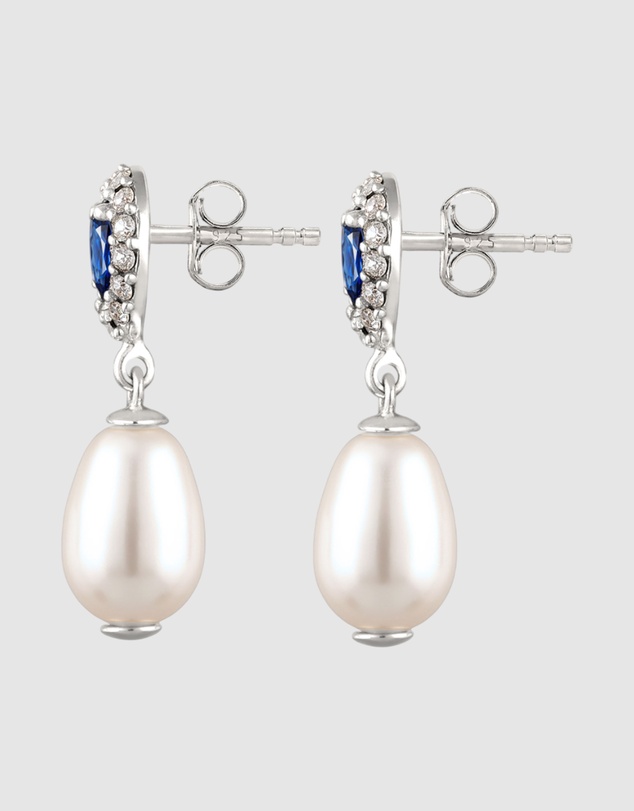 Elli Jewelry - Earrings Stud Pearl Elegant 925 Sterling Silver