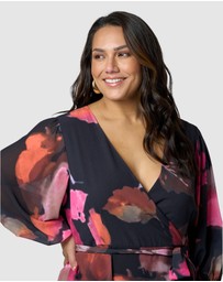 Pink Dusk by Curve Project - Temptress Maxi Dress