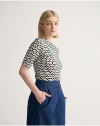 Oxford - Imogen Printed Jersey Top