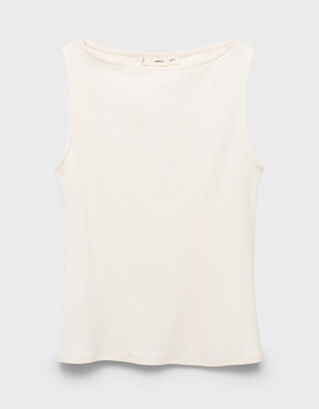 M.N.G - Boat Neck Strapless Top