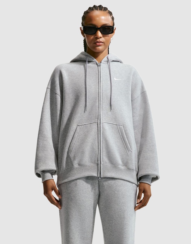 Nike - Nike Studio Fleece Midweight Oversized Full-Zip Hoodie