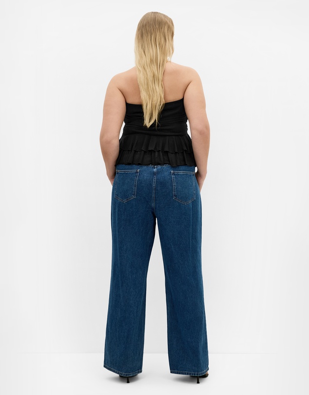 City Chic - Livia Ruched Mesh Bustier