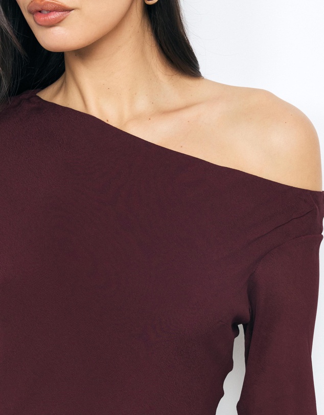 AERE - Off Shoulder Georgette Top