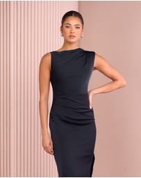 Azzurielle - Gentille High Neck Maxi Dress