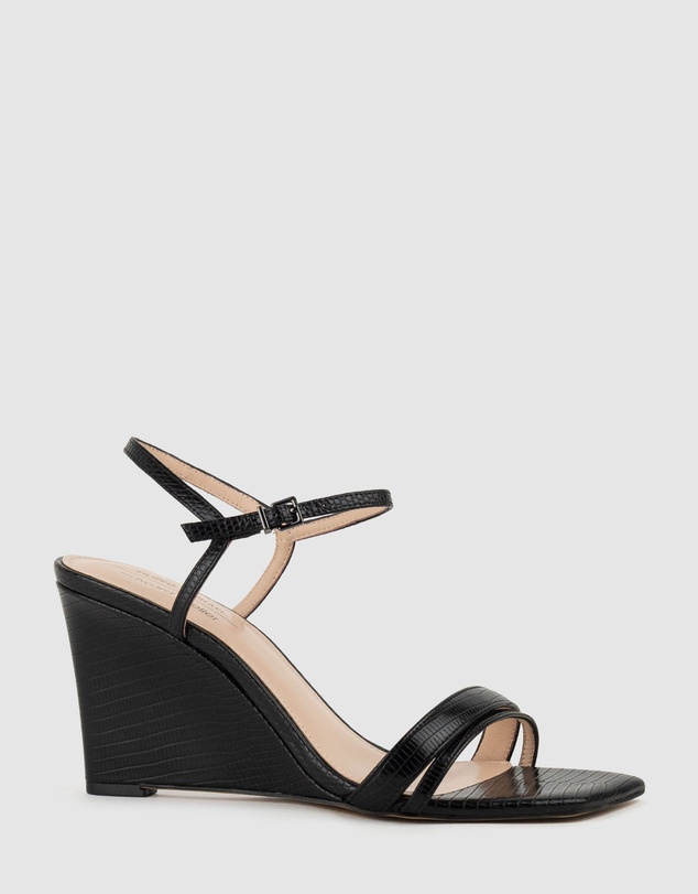 Edward Meller - SHILO90 Split Strap Sandal on Wedge