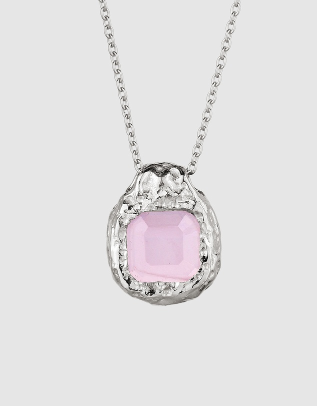 Haze & Glory - ICONIC EXCLUSIVE - Blush Pebble Necklace - Silver