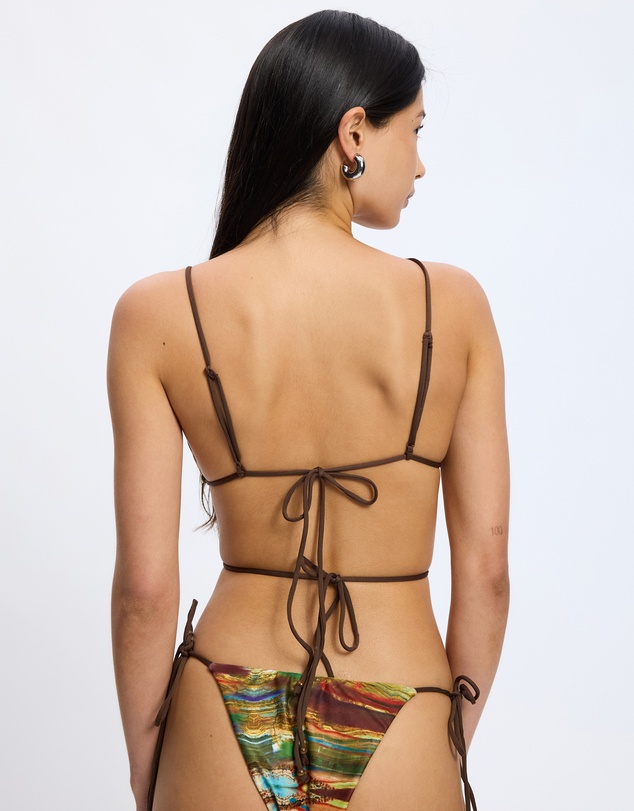 Jaded London - Wooden Trim Bikini Top