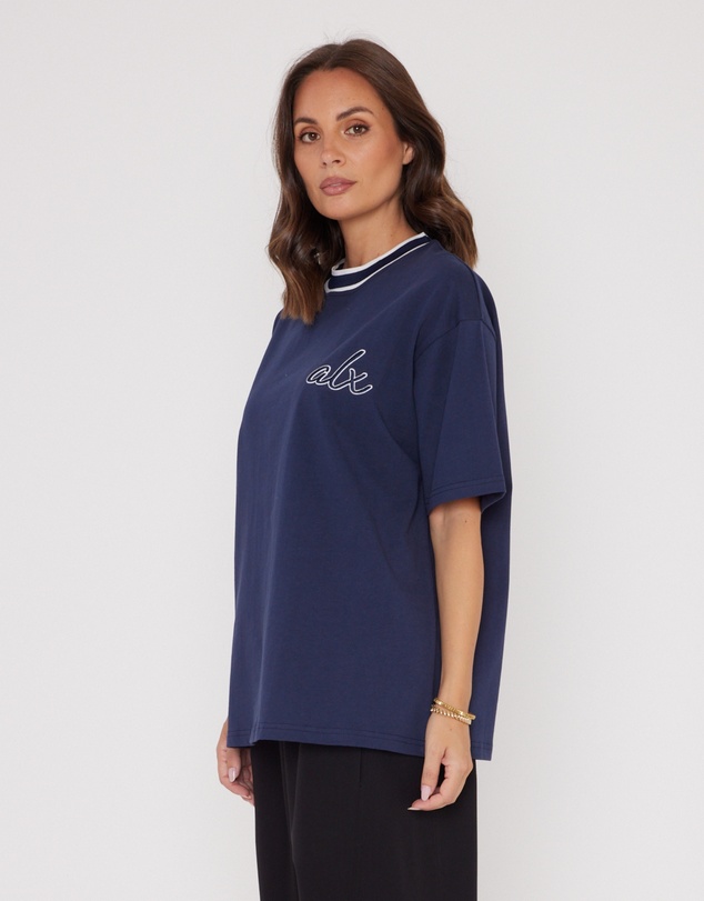 ALEXANDRA - Artie T-Shirt Navy