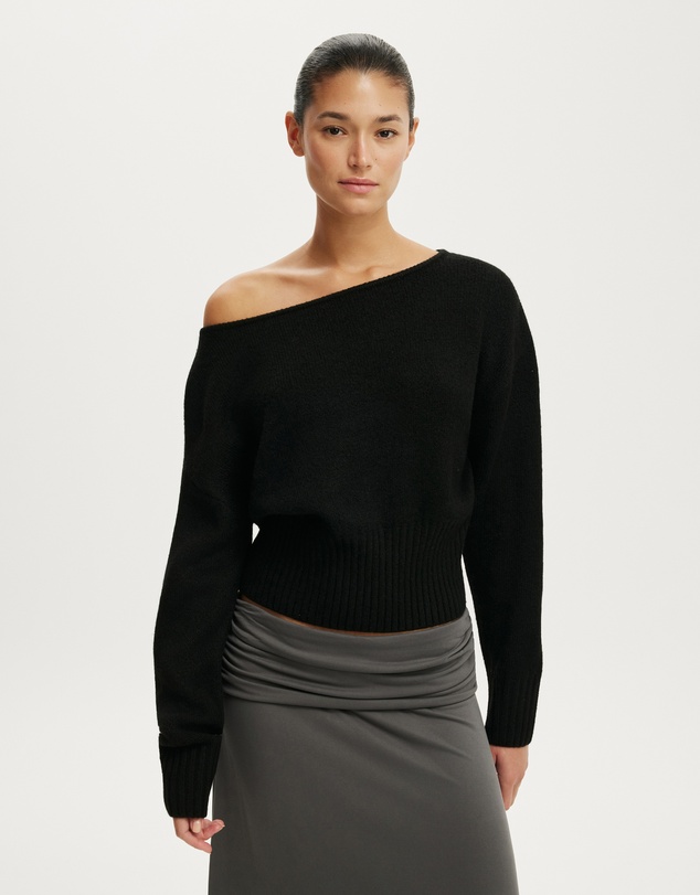 Cotton On - Softest Luxe Off Shoulder Knit Top