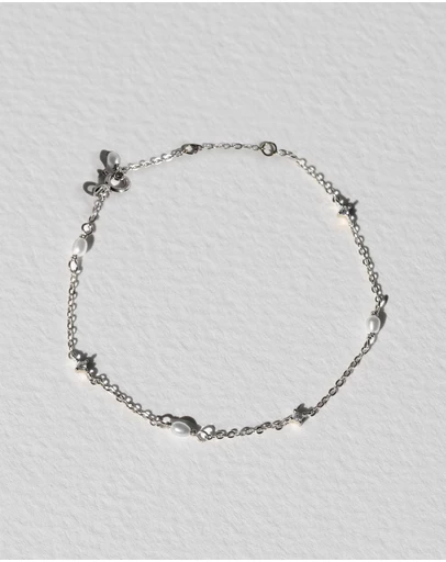 SAINT VALENTINE - Stars & Moons Bracelet - Silver