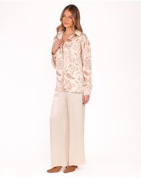 Petal & Pup - Valia Wide Leg Pant - Cream