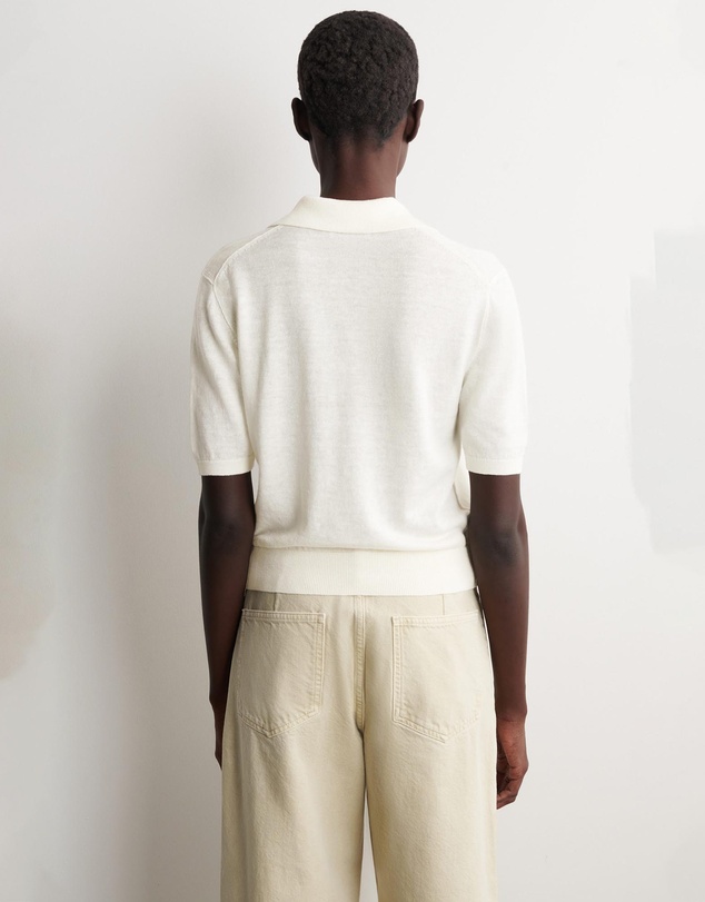COS - Knitted Linen-Merino Polo Shirt