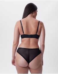 Bras N Things - Posie Lightly Lined Balconette Bra - Black