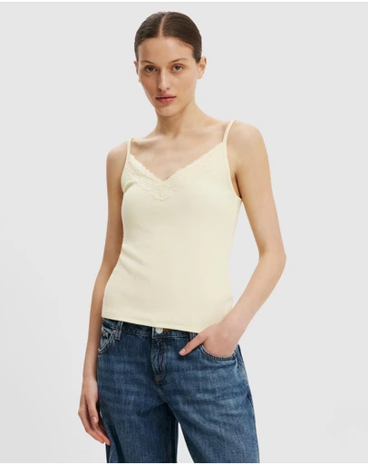 Cotton On - Lace Trim Longline Cami