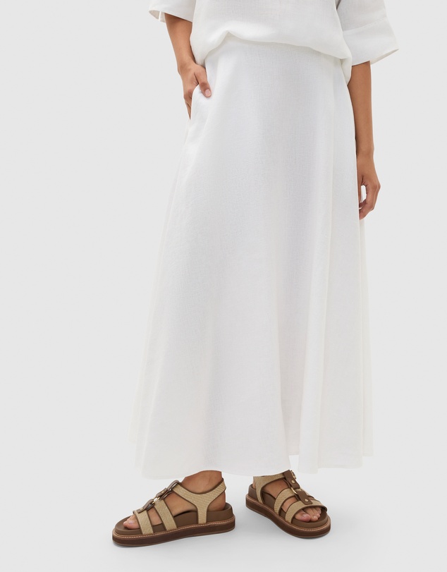 Seed Heritage - Core Linen Midi Skirt