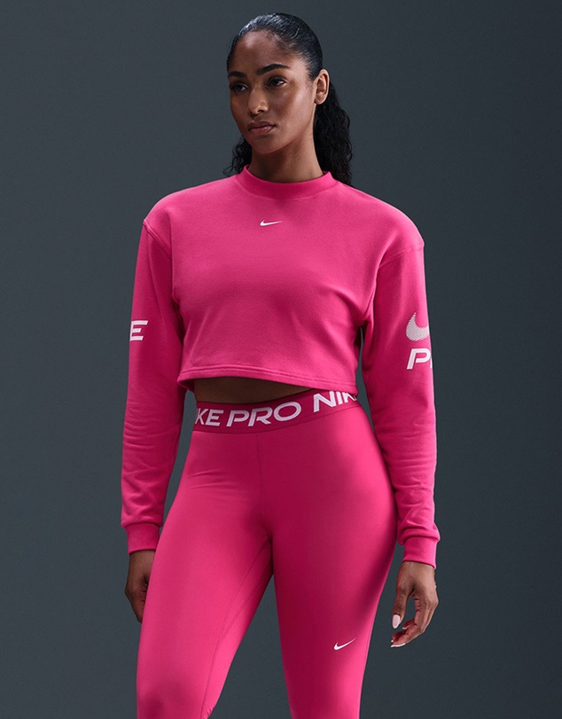 Nike - Pro Dri-FIT Loose Crew-Neck French Terry Sweatshirt