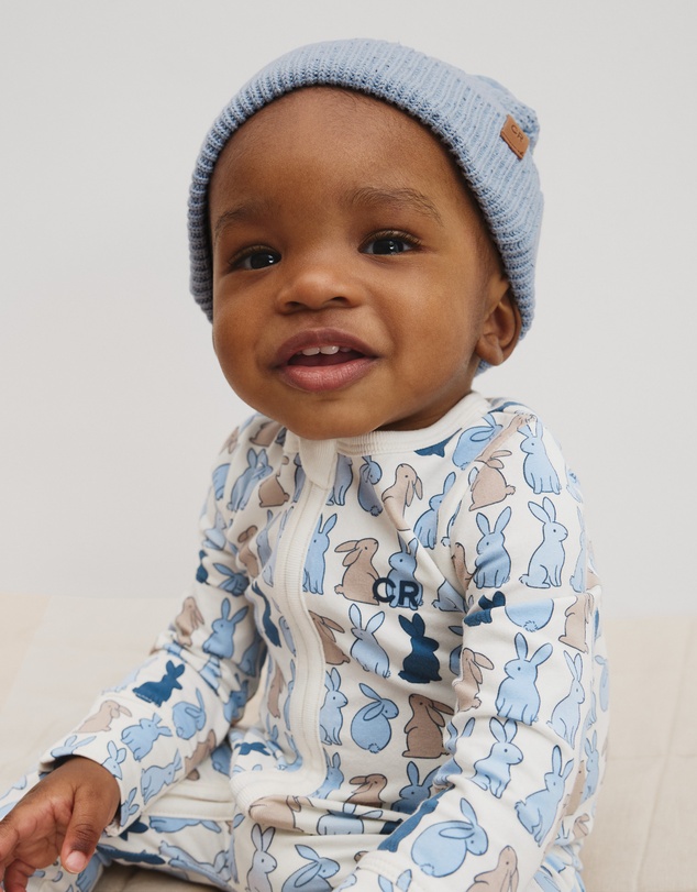 Country Road - Organically Grown Cotton Cord Pom Pom Knit Beanie