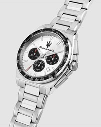 Maserati - Maserati Velocita 43mm Chrono Silver Dial Stainless Steel Strap Watch