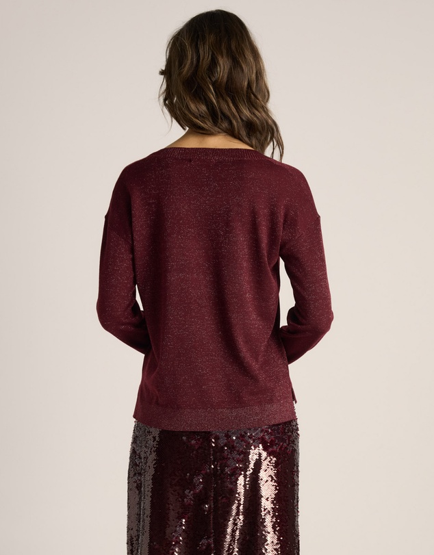 Fate + Becker - Oriane Sparkle V-Neck Knit