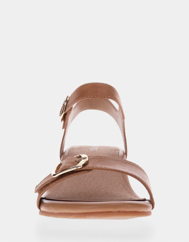 Mia Vita - Nadia Wedge Sandal - Pebble