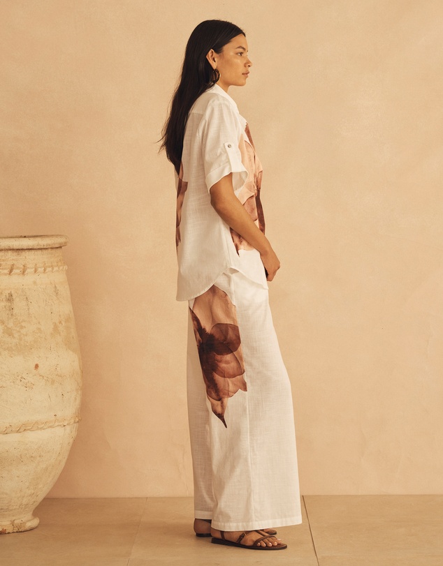 AUR OCEA - Cuffed Short Sleeve Shirt