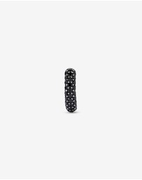Michael Hill - 0.34 Carat TW Black Diamond Huggie Earring in Sterling Silver