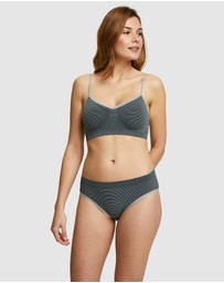 Billet Doux - Zen Attitude Crop Top Style Wirefree Bralette - 2 Pack