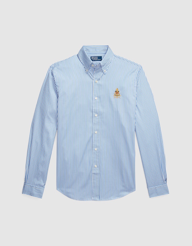 Polo Ralph Lauren - ICONIC EXCLUSIVE - Classic Fit Crest Striped Poplin Shirt