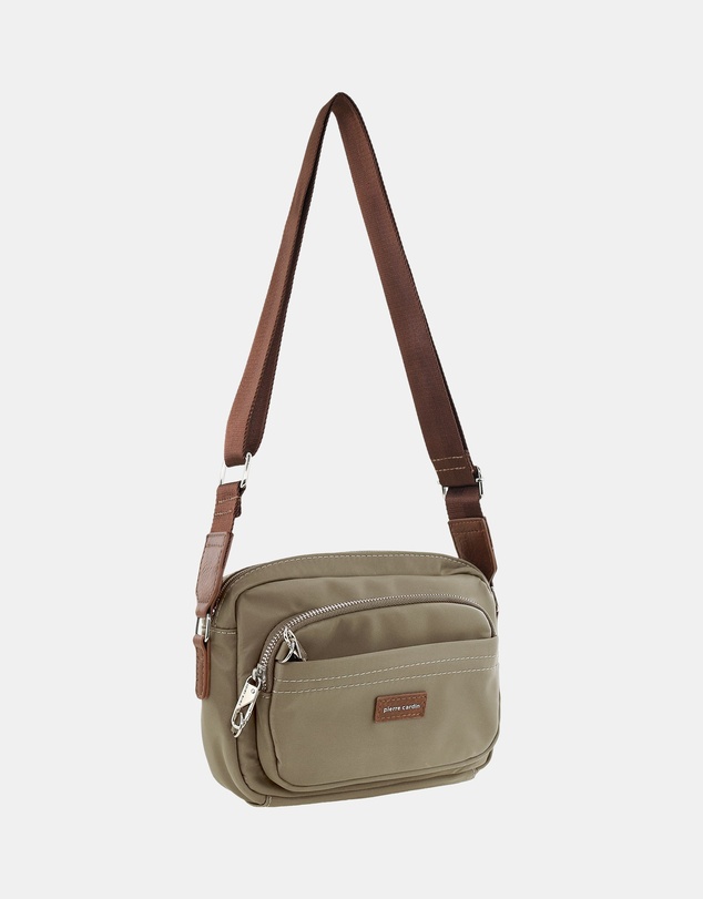 Pierre Cardin - Pierre Cardin RFID Anti-Theft Nylon Crossbody Bag