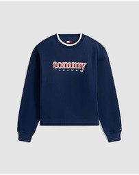 Tommy Jeans - Boxy Tommy Applique Crew Neck