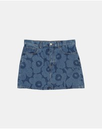 Marimekko - Maridenim Ruudut Unikko Skirt