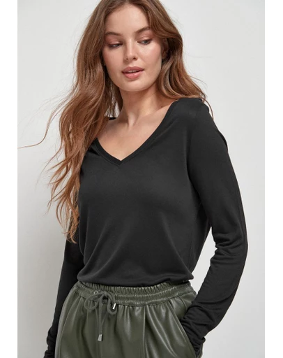NEXT - Slouch V-Neck Long Sleeve T-Shirt