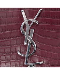 Pre-Loved by Azura Reborn - Pre-Loved Medium Croc Embossed Leather Monogram Kate Tassel Crossbody