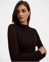 Forever New - Sammy Glitter Long Sleeves Bodycon Dress