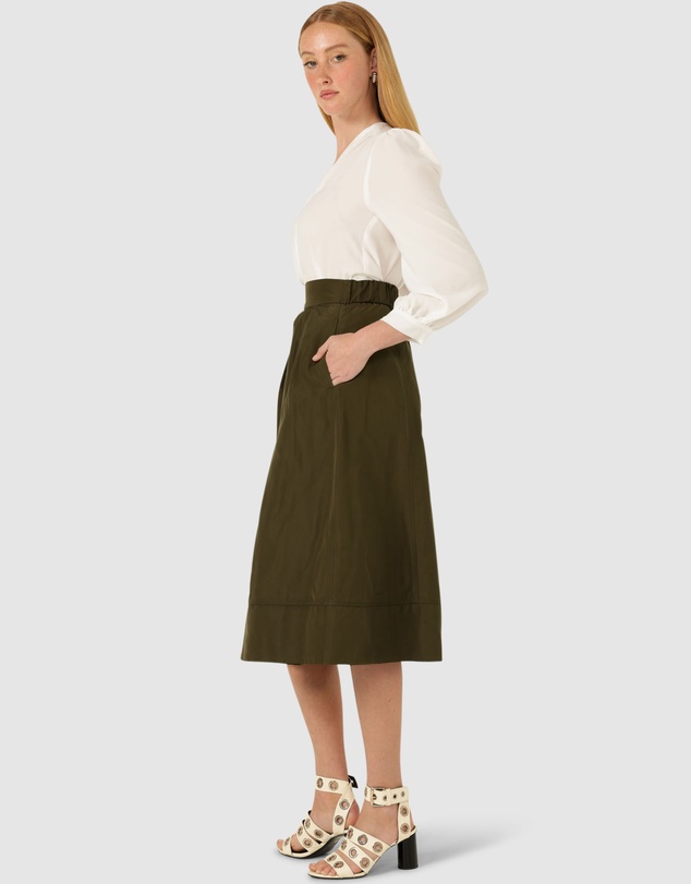 SACHA DRAKE - Pleated A-Line Skirt